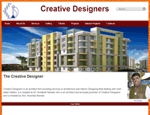 Tablet Screenshot of creative-designers.in